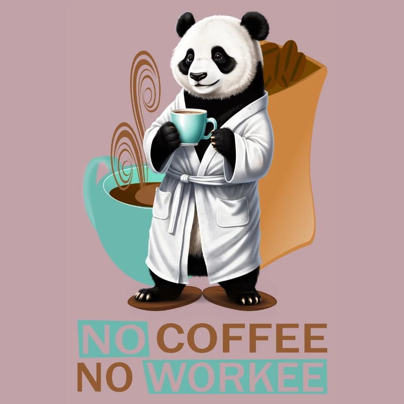 Panda mit Bademantel