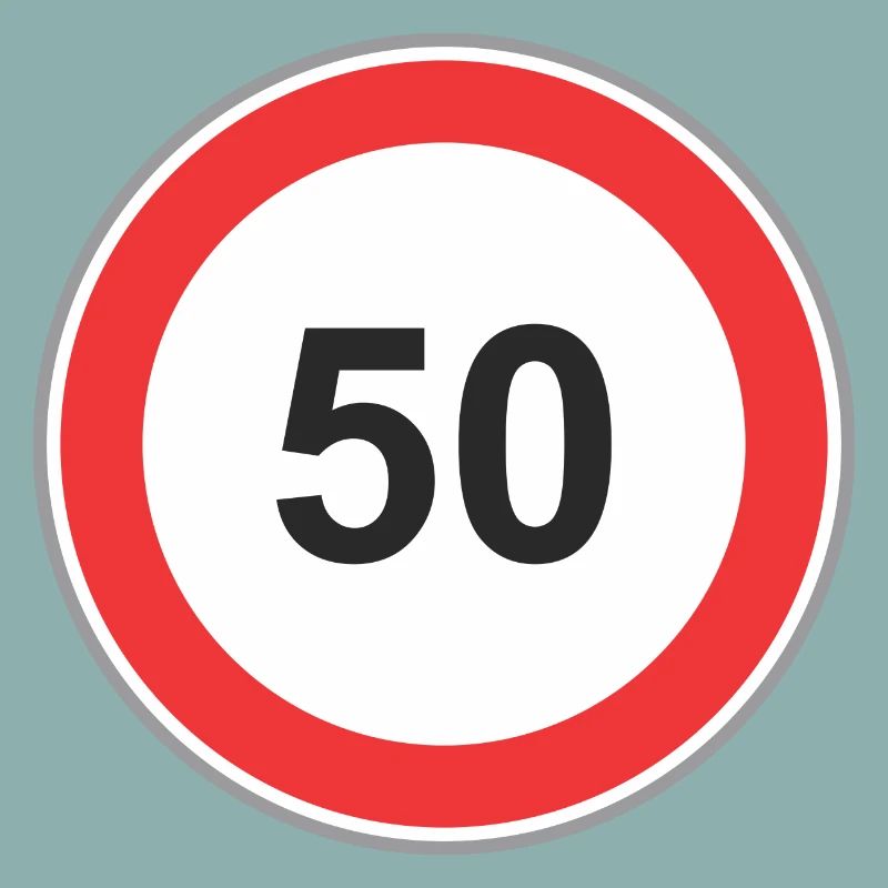 Panneau routier 50