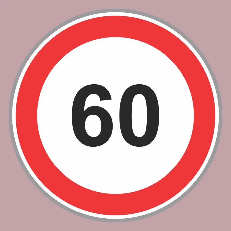 Road sign 60