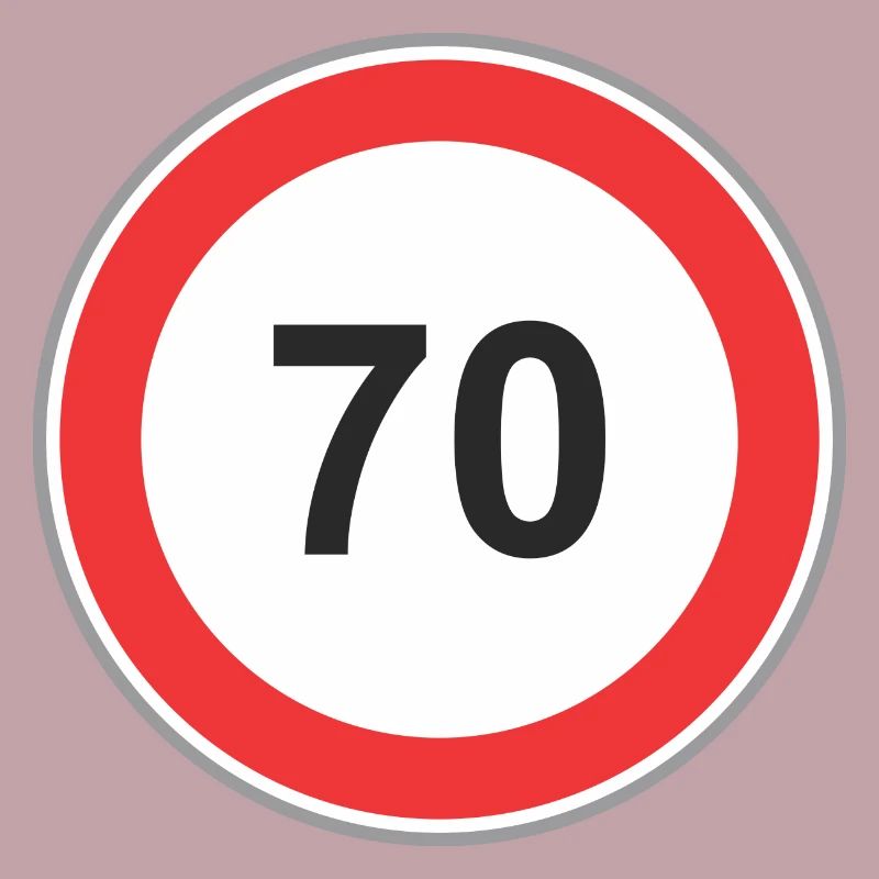 Road sign 70