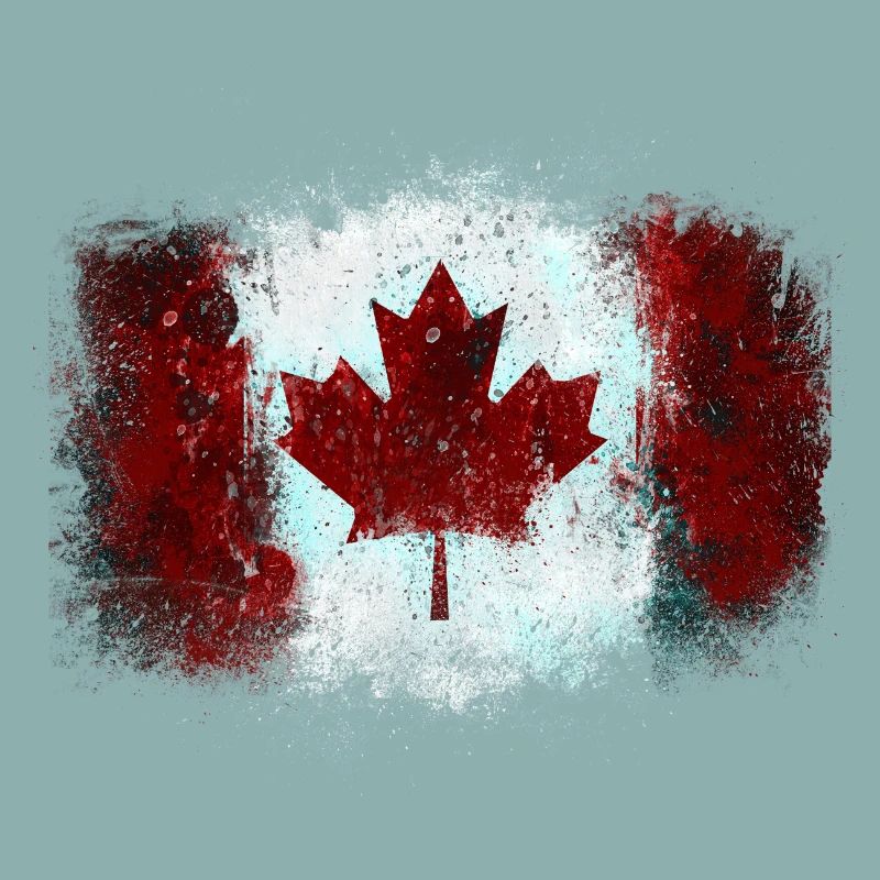 Canadian Flag Graffiti