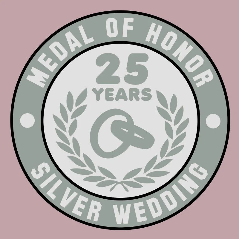 MEDAL OF HONOR ARGENT MARIAGE 25 3C