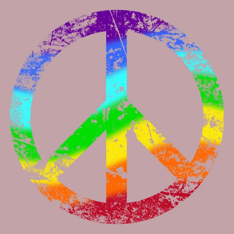 Peace-Zeichen Regenbogen Toleranz Frieden Graffiti