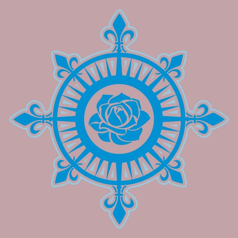 Boussole Rose, Fleur de Lis, Voile, mer, marin,