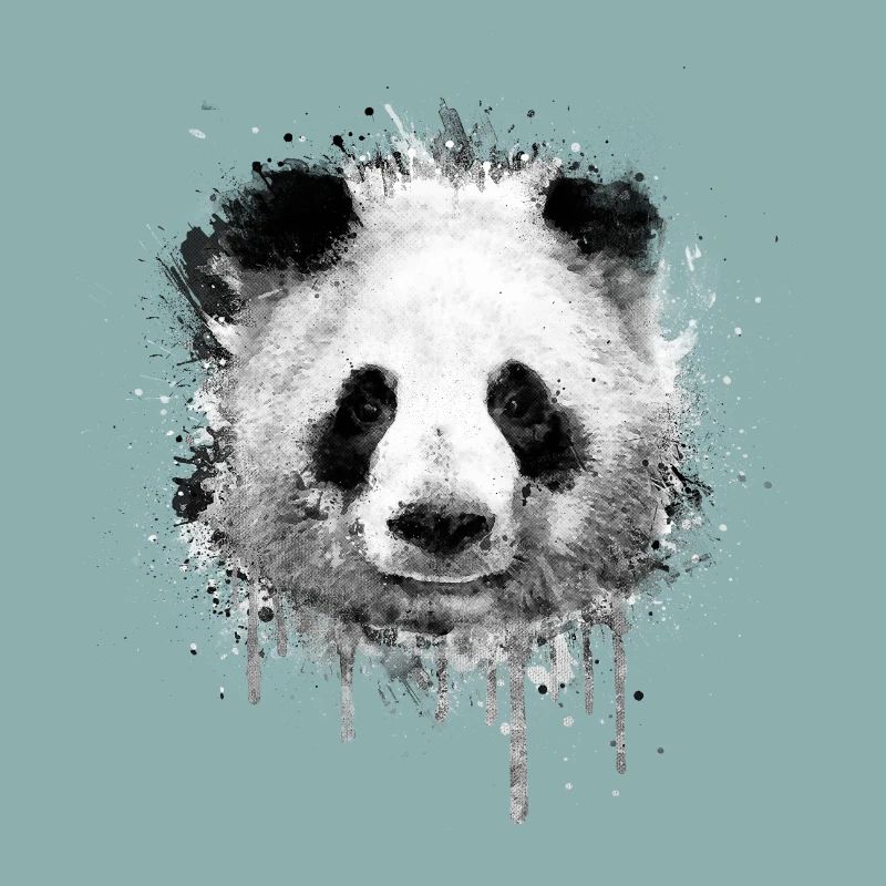 Cool Artistic Panda Portrait conception d'aquarell