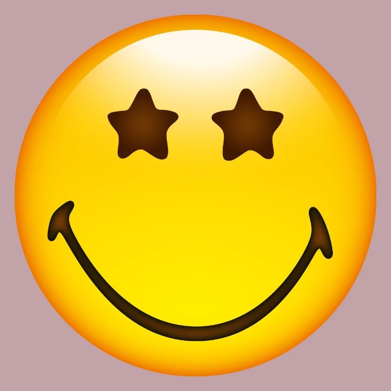 Smiley Glossy Stars