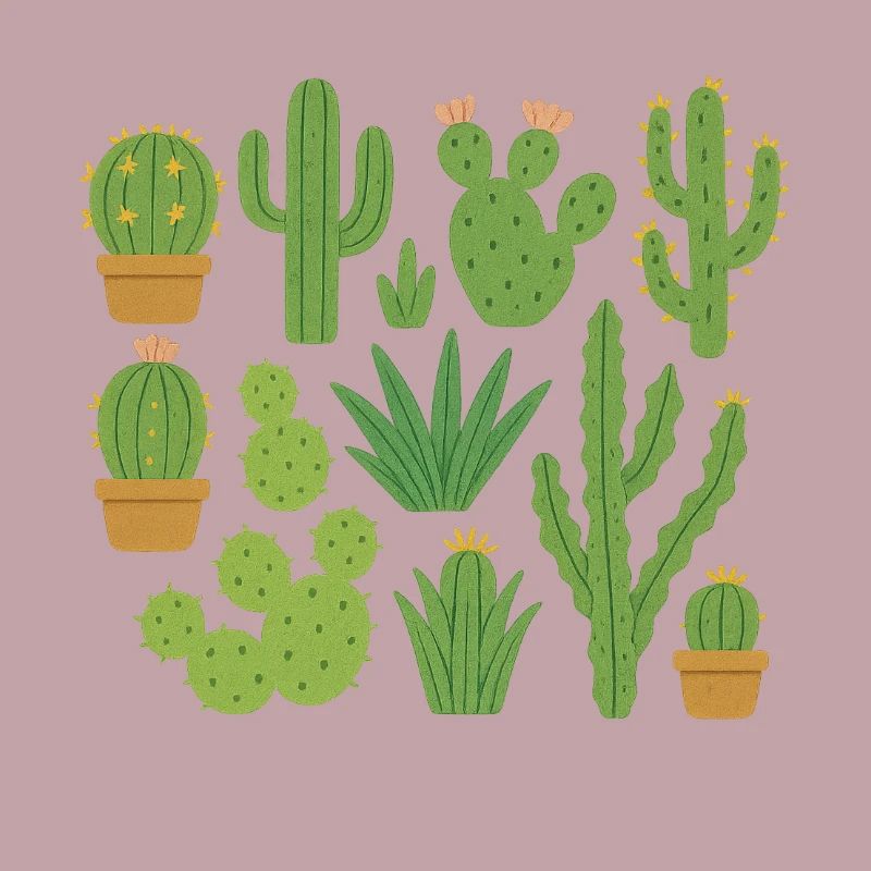Different types of cacti