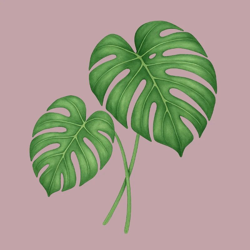 Feuilles de Monstera – Jungle urbaine