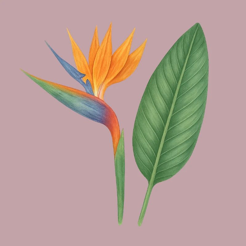 Strelitzia – fleurs exotiques