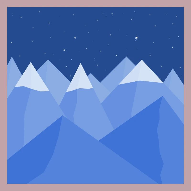 Blaue Landschaft