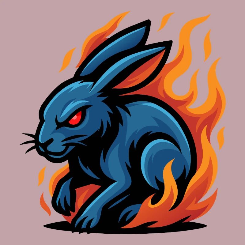 Lapin – Coureur de lune | Mascotte du zodiaque urbain