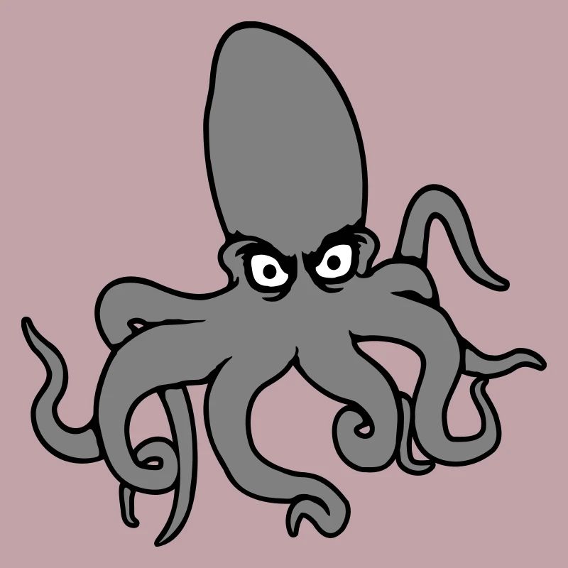 Oktopus Kraken Tintenfisch Kopffüßer böser Blick