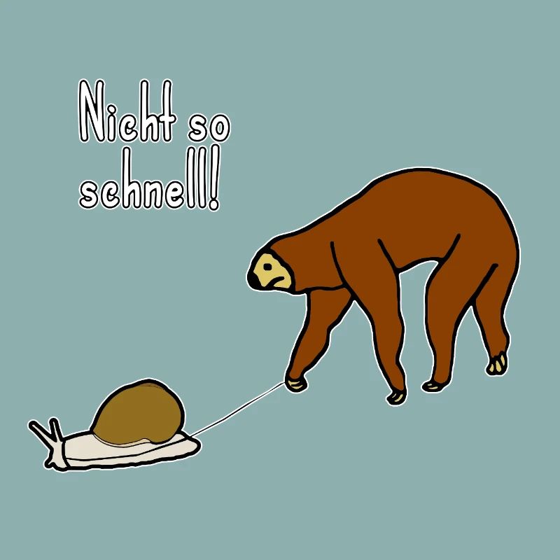 Funny sloth slowly chilling relaxed