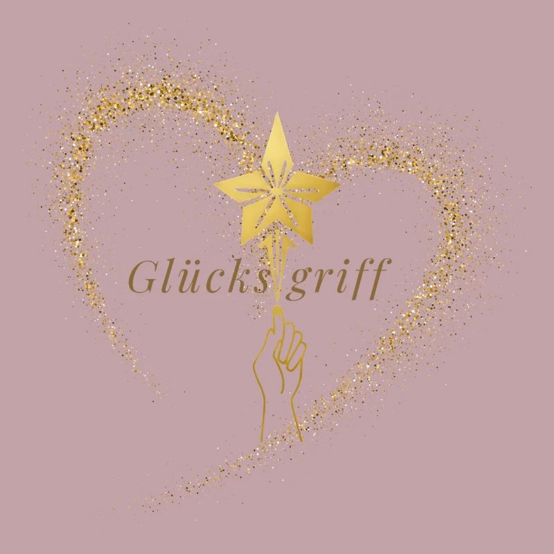 Glücksgriff – Goldenes Herz & Stern Logo