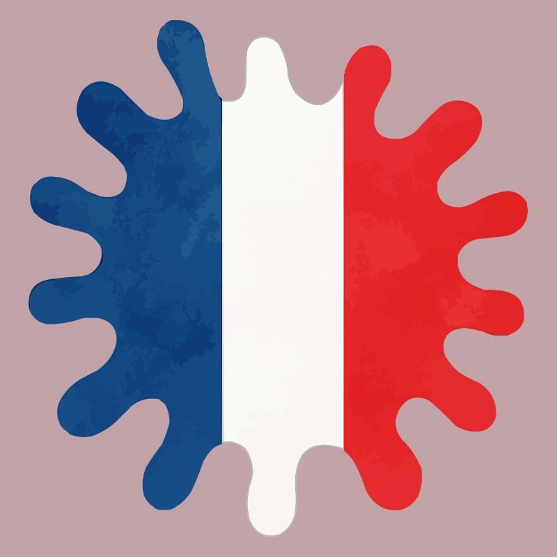 frankreich farbklecks