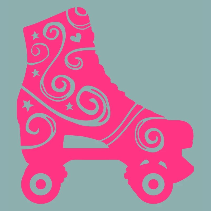 skates decorated 1c 2 / rollerskates
