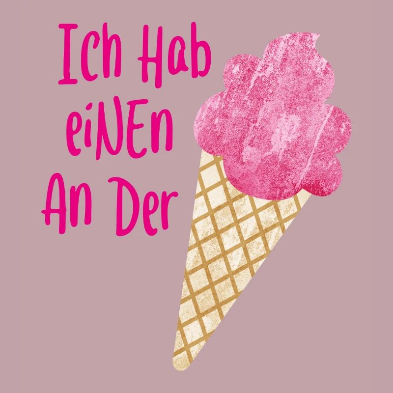Einen an der Waffel Eis coole lustige Sprüche Fun