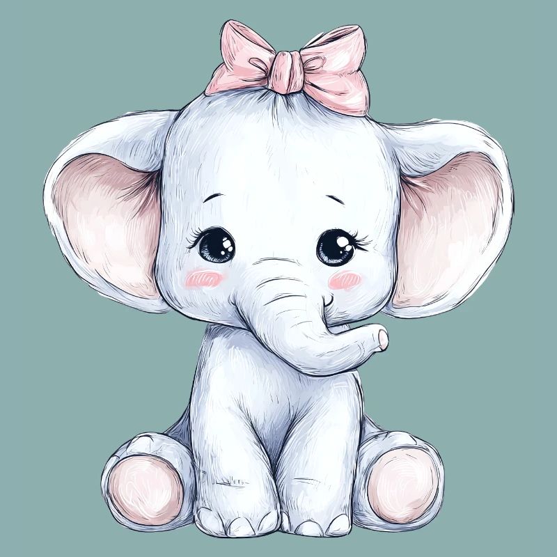 Mignon bébé éléphant