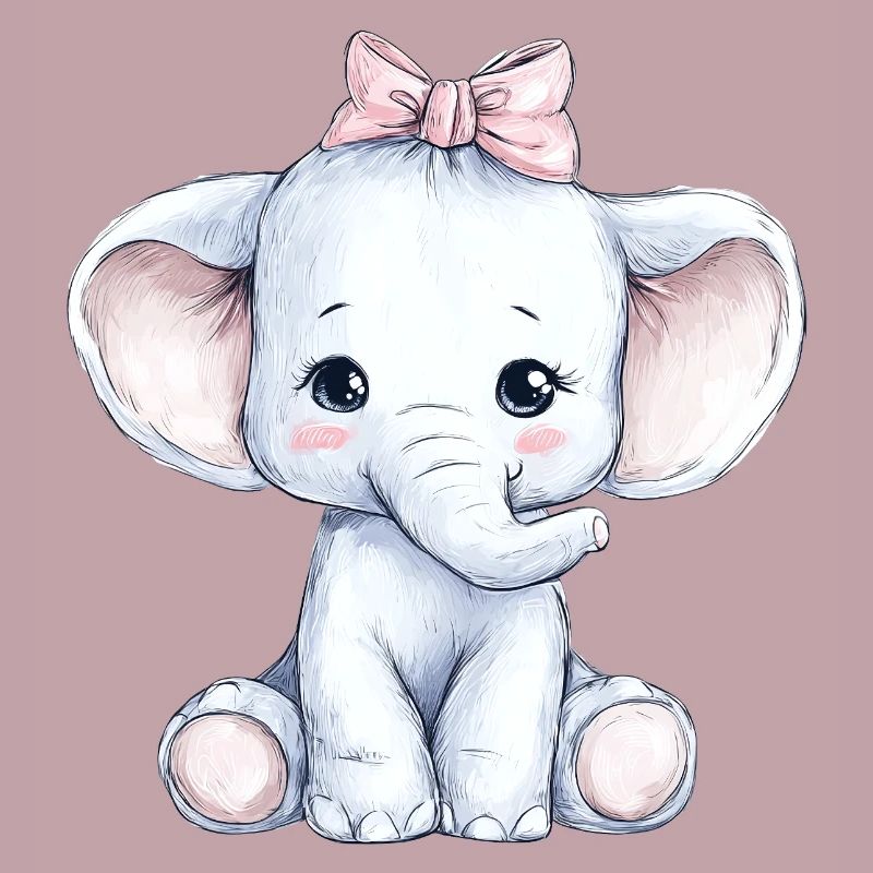 Mignon bébé éléphant