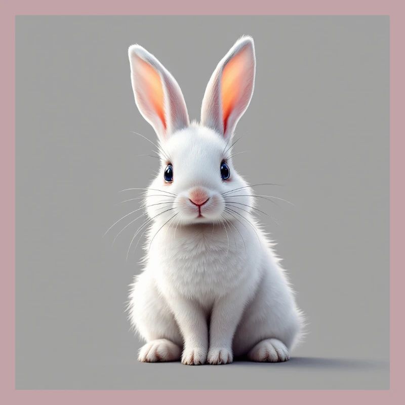 Easter rabbit white