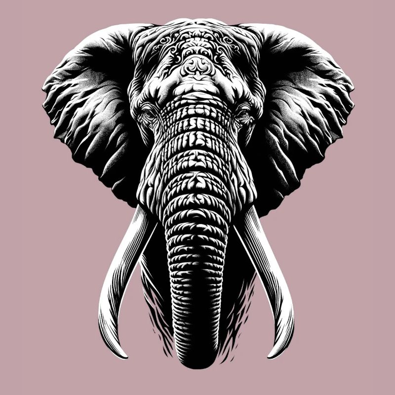 Impressionnant et majestueux éléphant