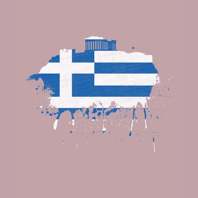 Athènes Skyline Grèce Drapeau drapeau Acropole