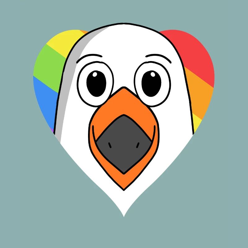 Möwe Lgbt Regenbogen Farben