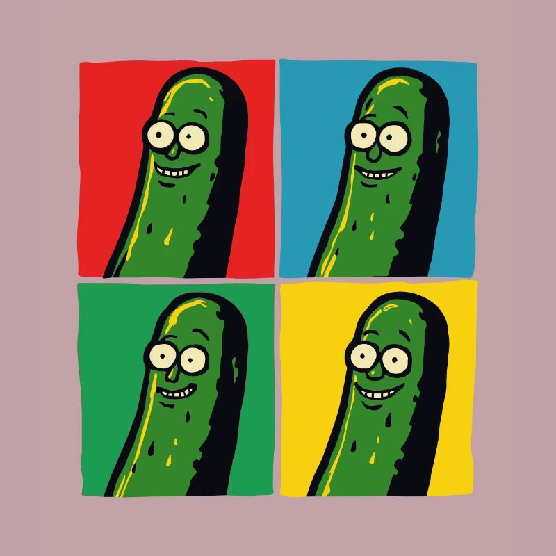 Cornichons amusants pour les végétaliens et les végétariens dans l’alimentation