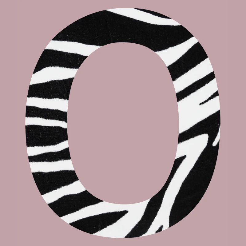 Letter o zebra