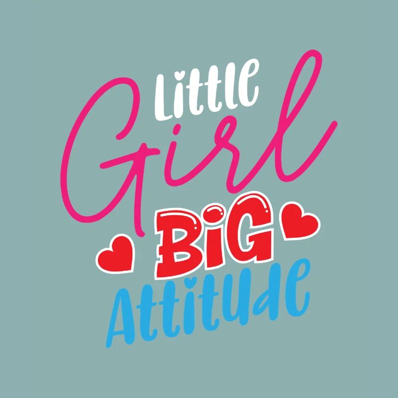 Kleines Mädchen Big Attitude – Lustiges freches Mädchen Geschenk