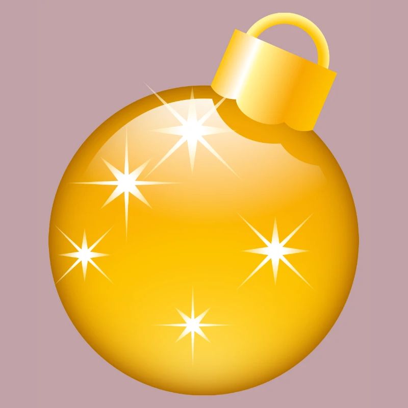 Smiley Christmas bauble