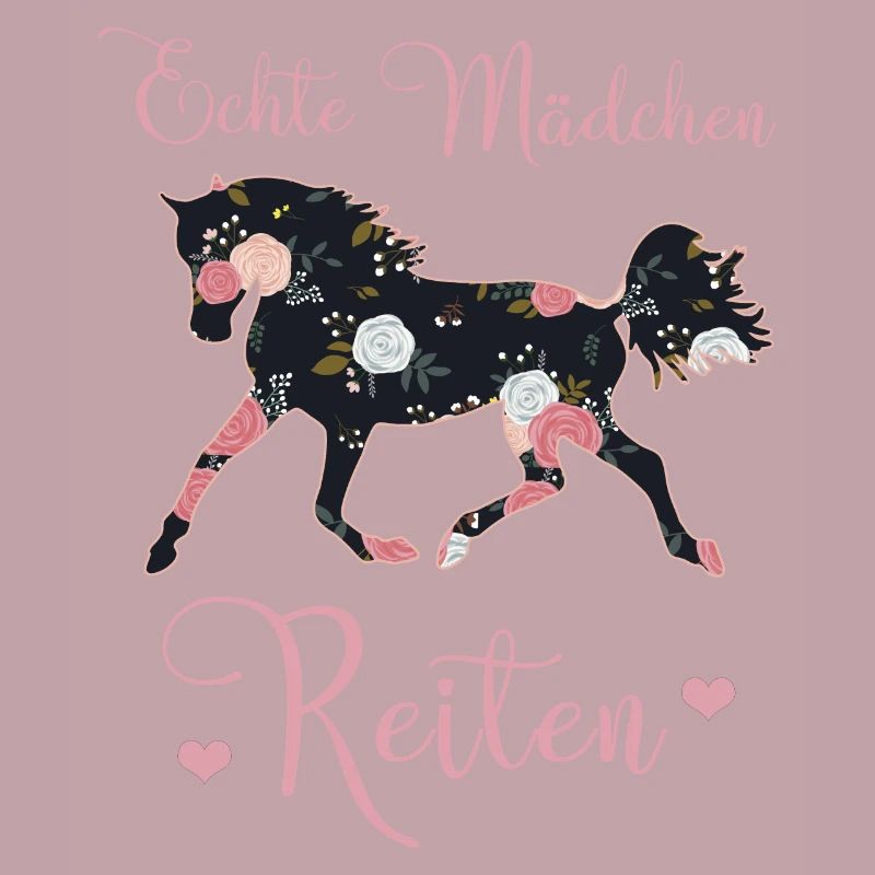 Echte Mädchen Reiten Pferde Geschenkidee