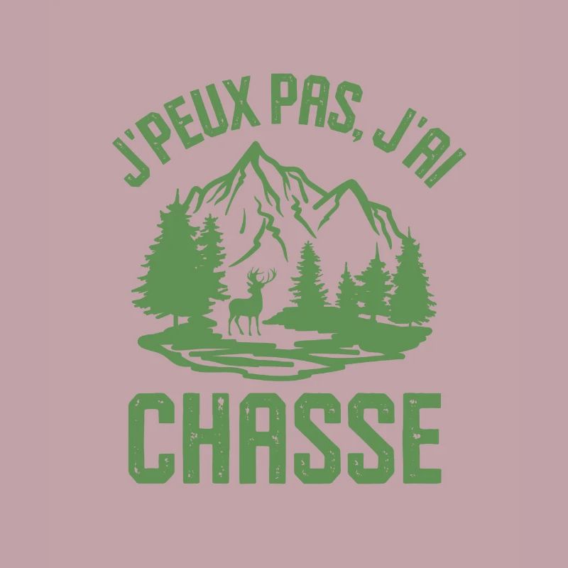 Chasse chasseur cerf bois