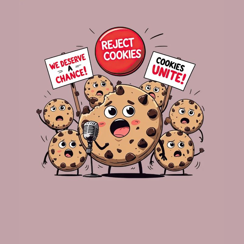Cookie Rebellion - Conception amusante de protestation de biscuits