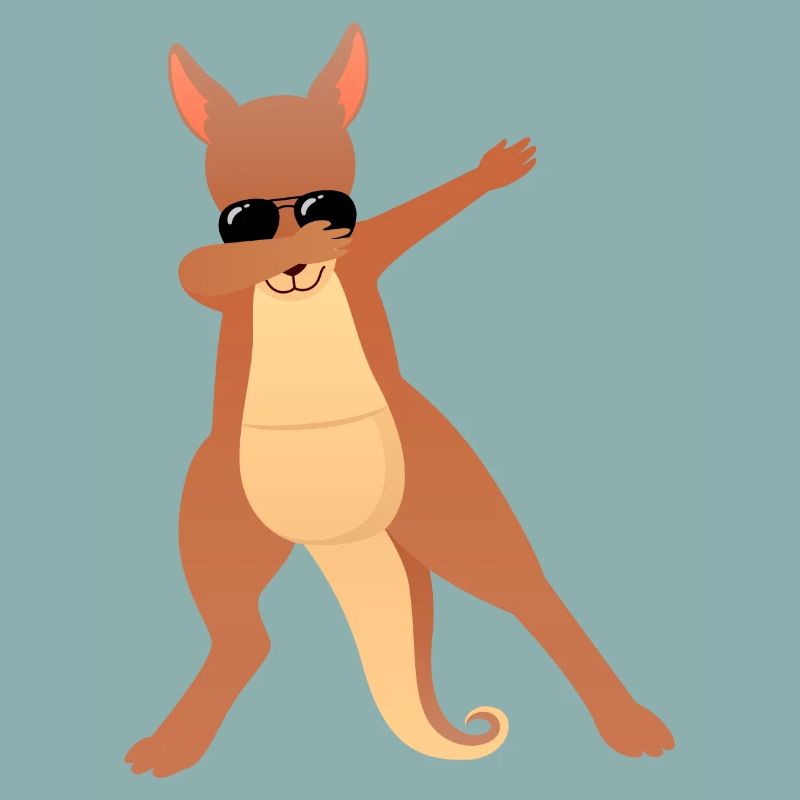Dabbing Kangaroo With Sunglasses - Cool Gift