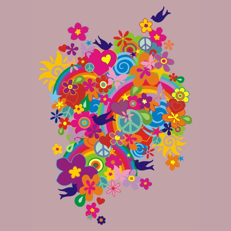 NEW FLOWER POWER RAINBOW