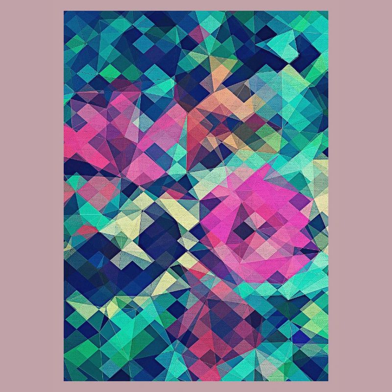 Abstract Rose (Colorful Pattern) Art - Phone Case