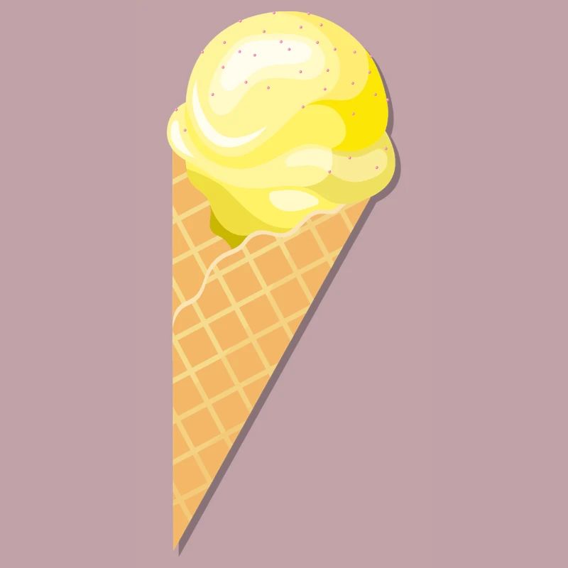 Kugel Vanille Eis Geschenk Idee