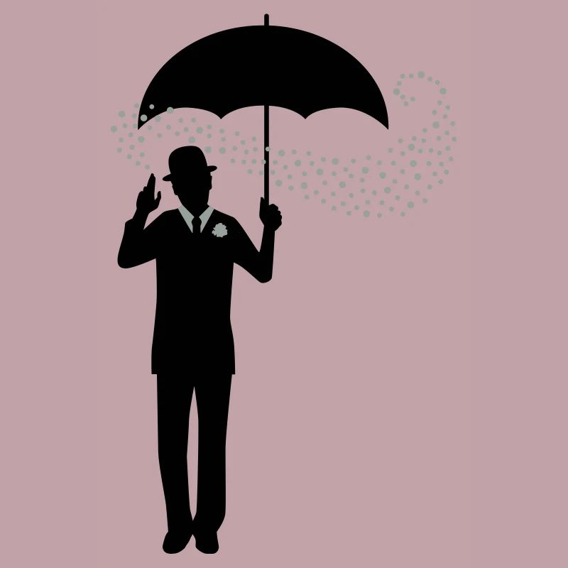 Zauberer - Regenschirm - Melone - Pantomime - 2C