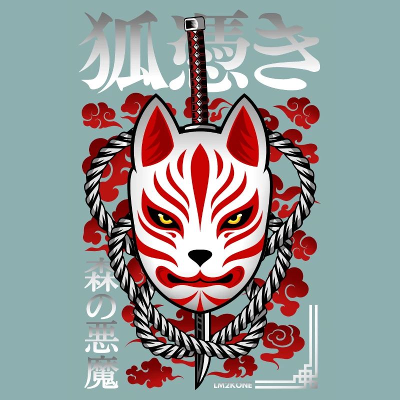 Japan Kitsune - Forest Demon