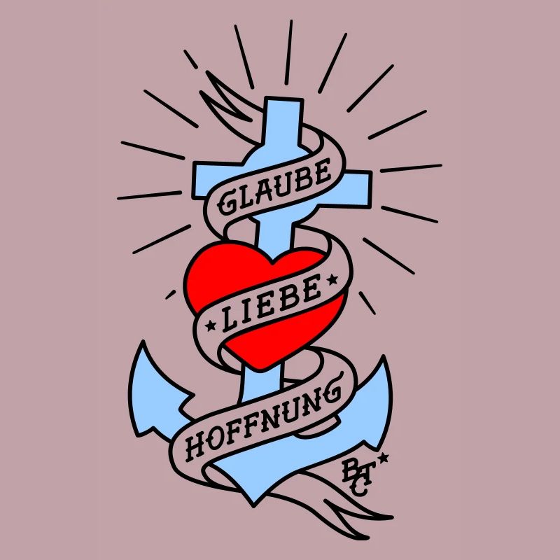 Glaube Liebe Hoffnung tall colored