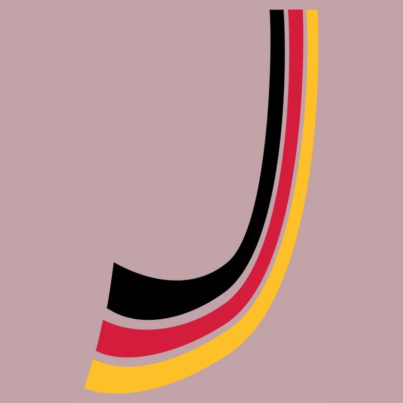 Germany bow lines flag