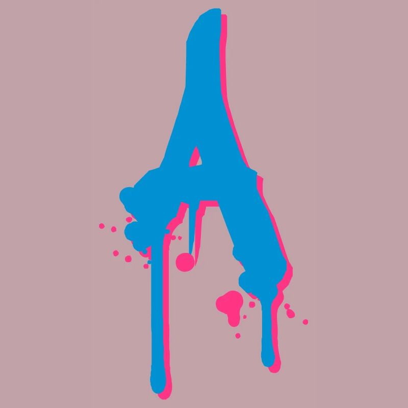 Un graffiti gouttes aspersion de sang Farbklex