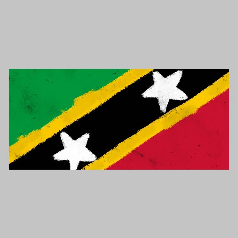 Drapeau de Saint-Kitts-et-Nevis