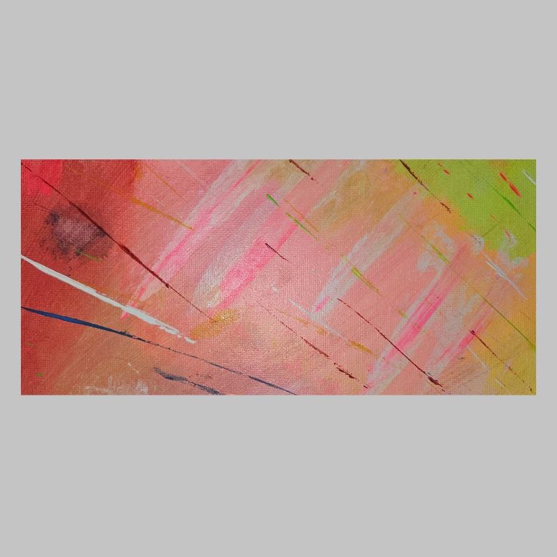 Neon Diagonal Stripe Abstract
