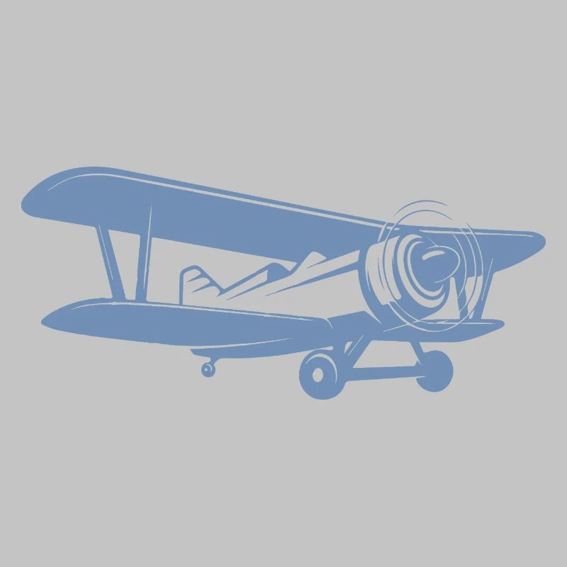 Biplane Pilot Retro Minimalist
