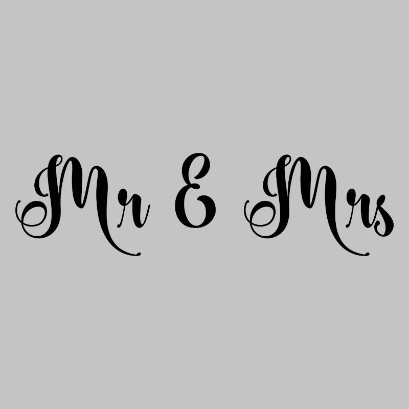 Mr & Mrs beau design de mariage