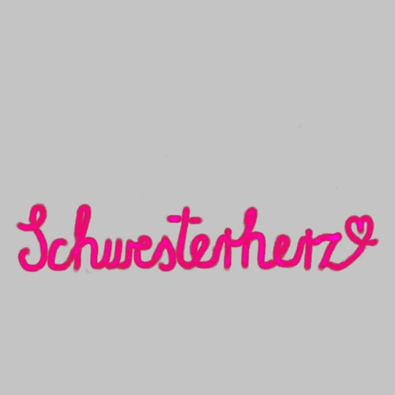 Schwesterherz - Geschenk mit Herz