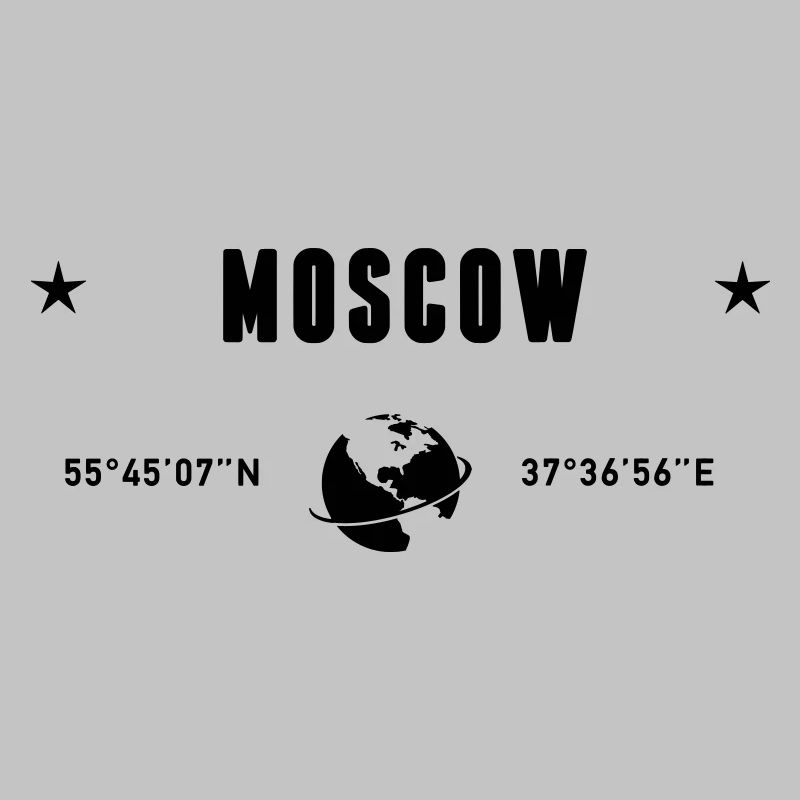 Moscou Russie Coordonnée la planète Terre
