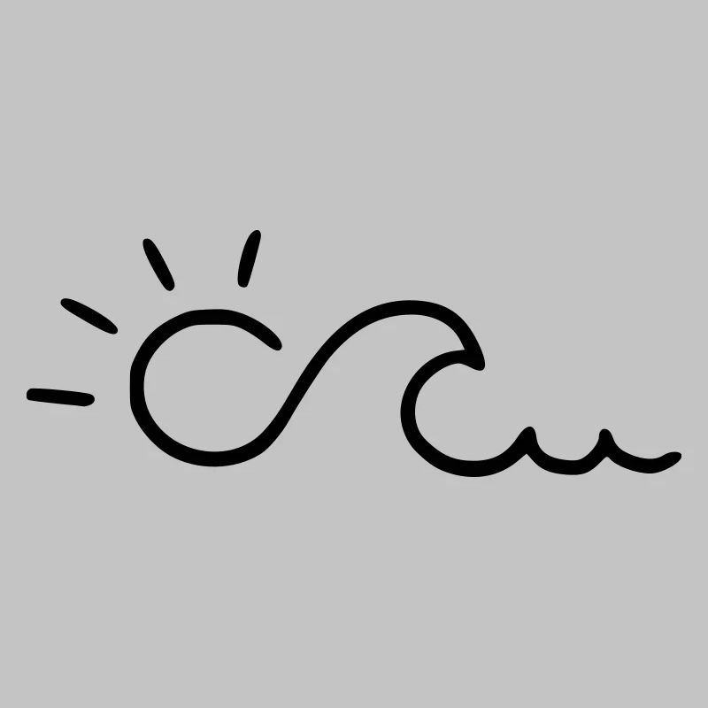 Wave with sun